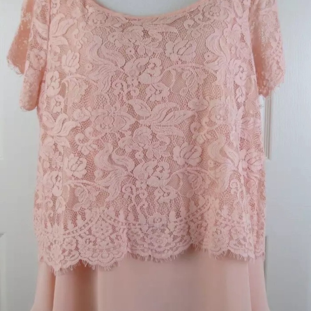 Torrid, Sophie Chiffon Double Layer Swing Cami and Lace Crop Size 2 (2X 18-20)